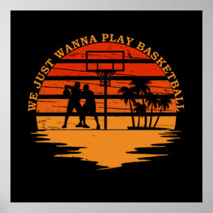 Basketball funny saying poster