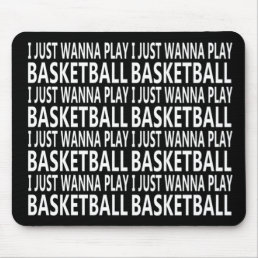 basketball funny sayings mouse pad