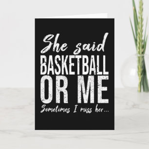Basketball funny sports gift card