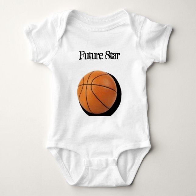 basketball, Future Star Baby Bodysuit (Front)