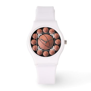 Basketball Galour Sporty Wrist Watch by Baysideimages at Zazzle