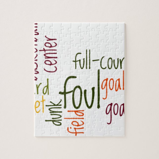 Basketball Game Beautiful amazing text quote  Jigsaw Puzzle (Vertical)