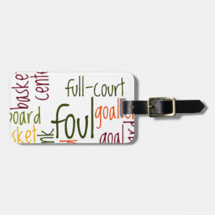 Basketball Game Beautiful amazing text quote Luggage Tag