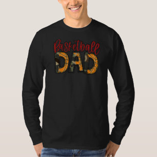 Basketball Game Day Basketball Ball Camo Red Baske T-Shirt