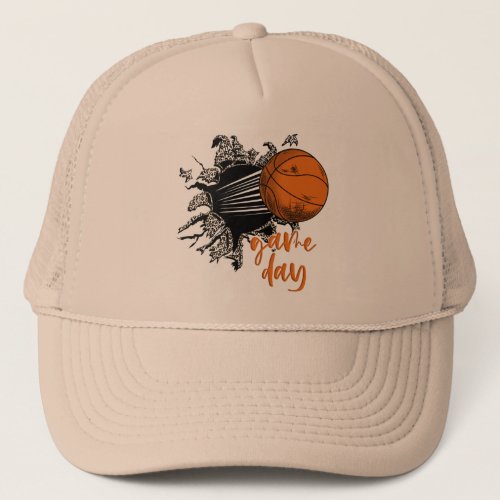 Basketball Game Day Game Day Basketball Trucker Hat