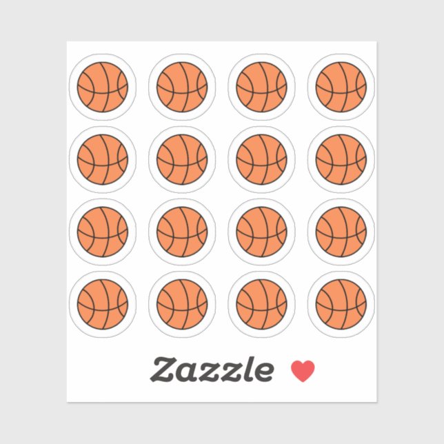 Basketball Game Day Sport Practice Bujo Planner Sticker (Sheet)