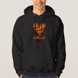 Basketball Game Day Vibes Basketball Mom Basketbal Hoodie