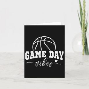 Basketball Game Day Vibes Basketball Mom Life Game Card