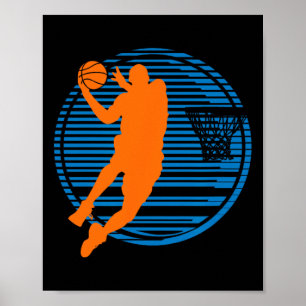 Basketball Game Dunk Player Court Sport Ball Team Poster