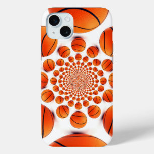 Basketball Game of Champions: Court Vision Kaleida iPhone 15 Plus Case