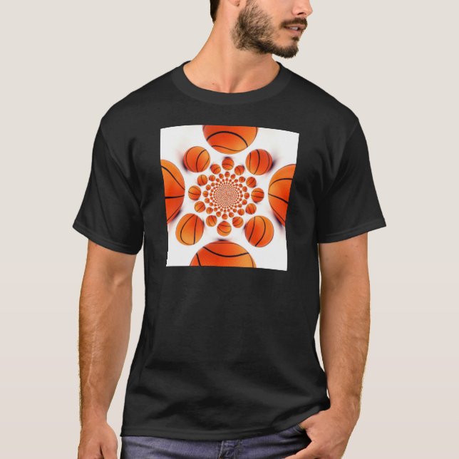 Basketball Game of Champions: Court Vision Kaleida T-Shirt (Front)