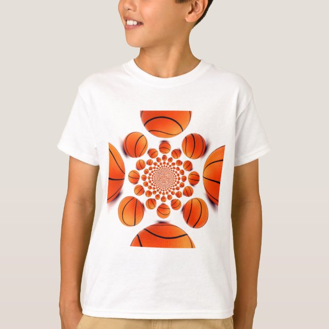 Basketball Game of Champions: Court Vision Kaleida T-Shirt (Front)