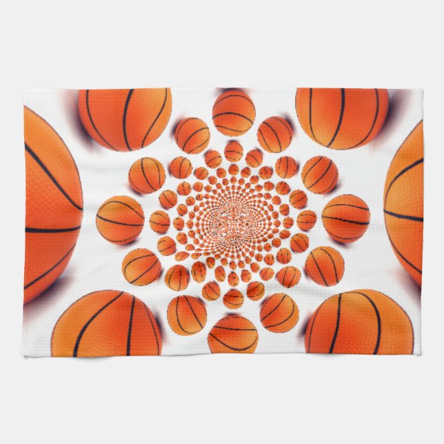 Basketball Game of Champions: Court Vision Kaleida Towel (Horizontal)