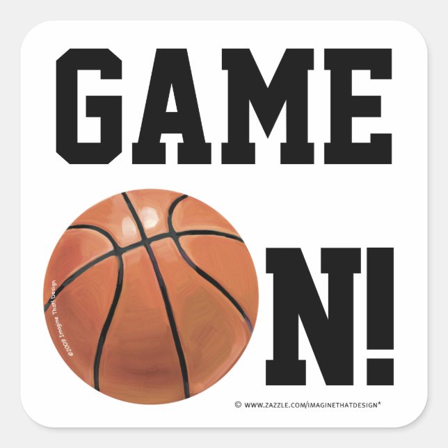Basketball Game On Stickers (Front)