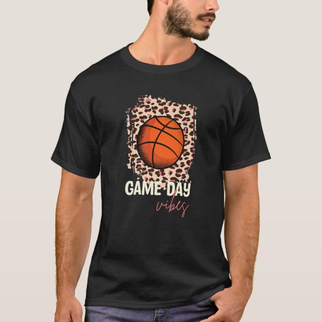 Basketball Gameday Vibe T-Shirt (Front)