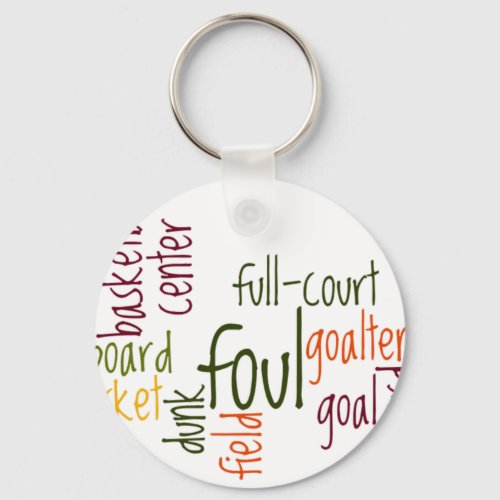 Basketball gamespng keychain