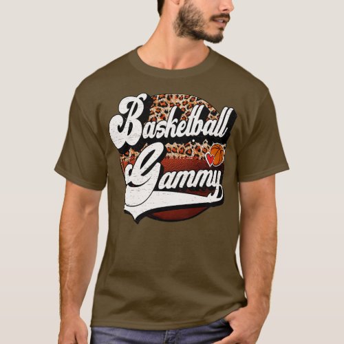 Basketball Gammy Vintage Basketball Family Matchin T_Shirt