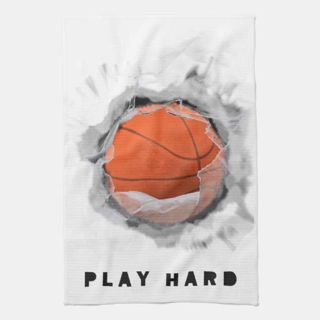 Basketball Gear Kitchen Towel (Vertical)
