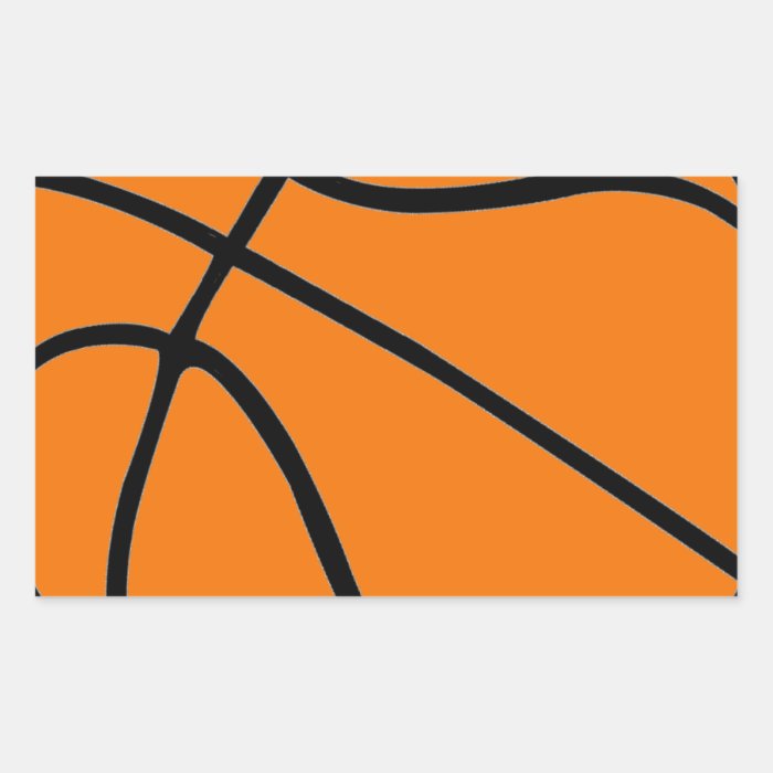 Basketball Gear Rectangle Stickers