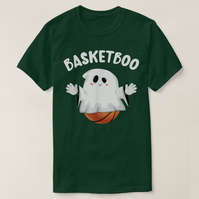 Basketball Ghost BasketBoo Basketball Lovers Hallo T-Shirt (Design Front)