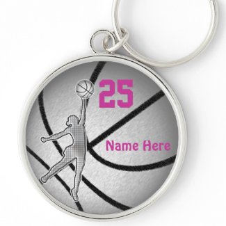 Basketball Gifts for Girls Team PERSONALIZED Keychain