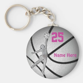 Basketball Gifts for Girls Team PERSONALIZED Keychain