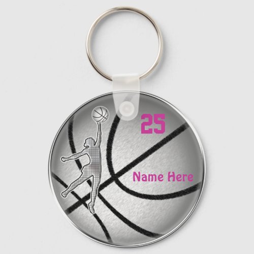 Basketball Gifts for Girls Team PERSONALIZED Keychain