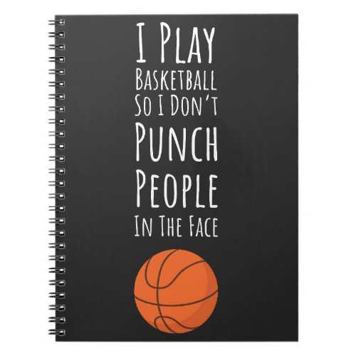 Basketball Gifts For Teenage Girls Notebook