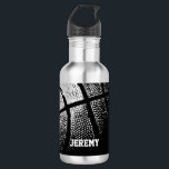 Basketball gifts Personalized sports water bottles<br><div class="desc">Basketball sports water bottle | Stainles steel metallic color with vintage image. Sporty gift idea for coach, players, team mates and sports fans. Modern design with custom name, funny quote, slogan or monogram. Create your own unique monogrammed gift. Suitable for men women and kids / children. Cute Birthday party presents...</div>