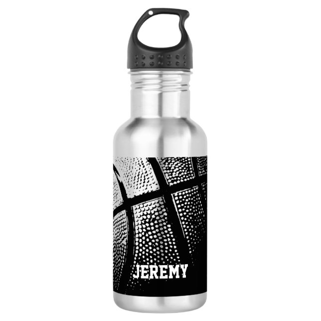 Basketball gifts Personalized sports water bottles (Front)
