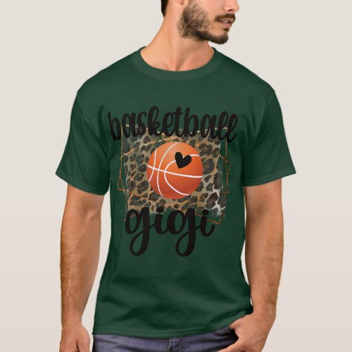 Basketball Gigi Grandma Gigi Of A Basketball Playe T_Shirt