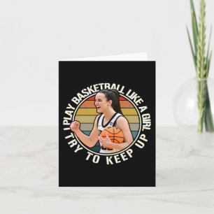 Basketball Girl Card