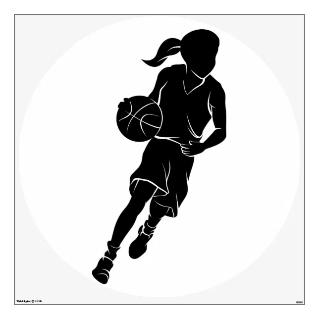 basketball dribbling silhouette