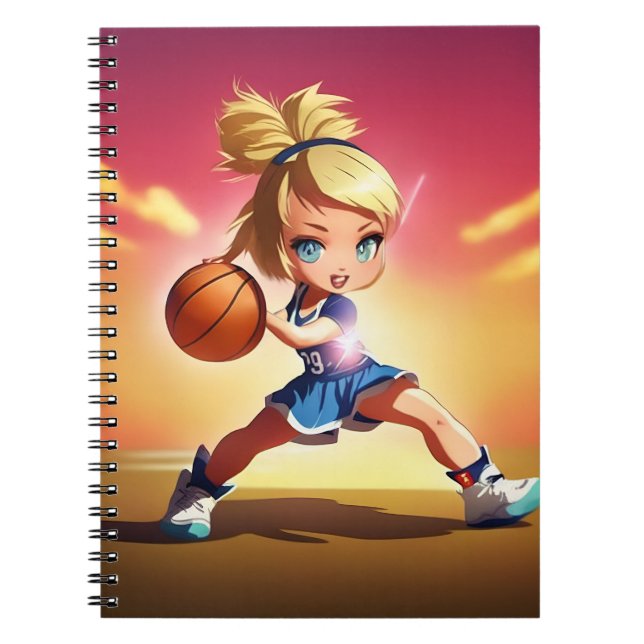 Basketball Girl Notebook (Front)
