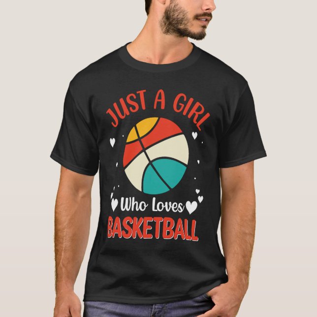 Basketball girl Player Basketballer Sports women f T-Shirt (Front)