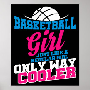 Basketball Girl Player Women Female Coach Funny Poster