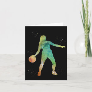 Basketball Girl Playing Card