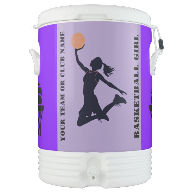 Basketball Girl Team, Basketball Sport Club Bevera Beverage Cooler (Front)