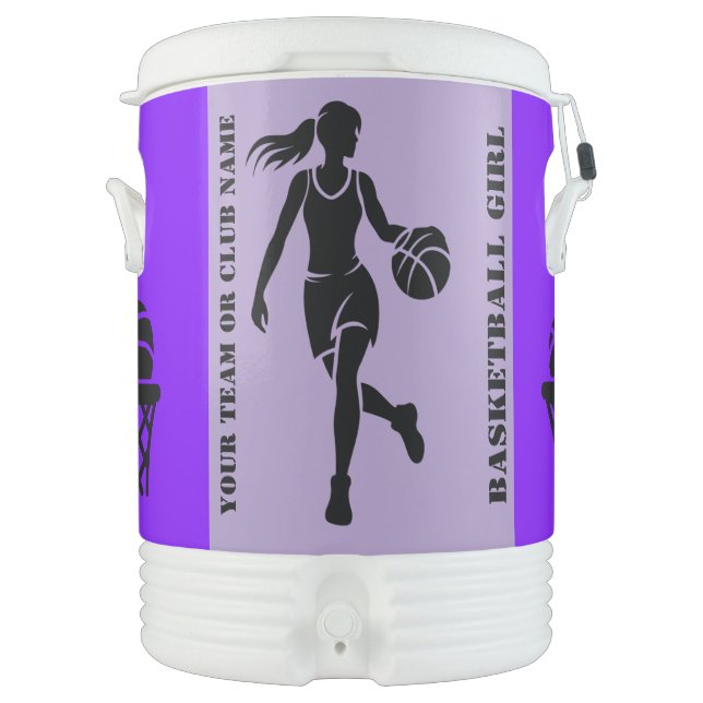 Basketball Girl Team, Basketball Sport Club Bevera Beverage Cooler (Front)