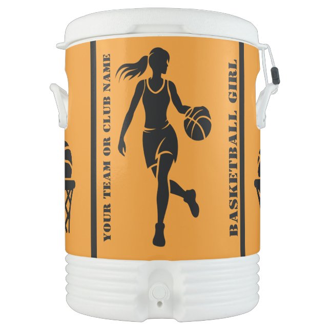 Basketball Girl Team, Basketball Sport Club Bevera Beverage Cooler (Front)