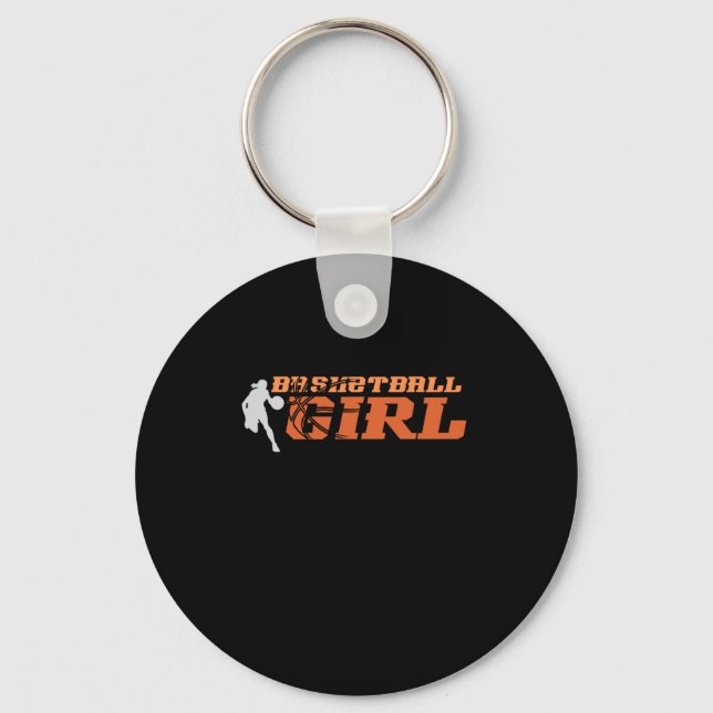 Basketball Girl Usa  Keychain (Front)