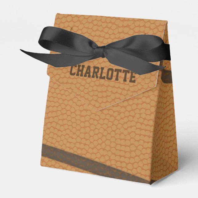 Basketball Girl Woman Favor Boxes (Front Side)