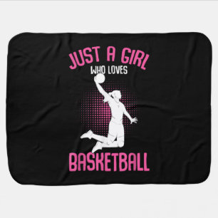 Basketball Girl Women Baby Blanket