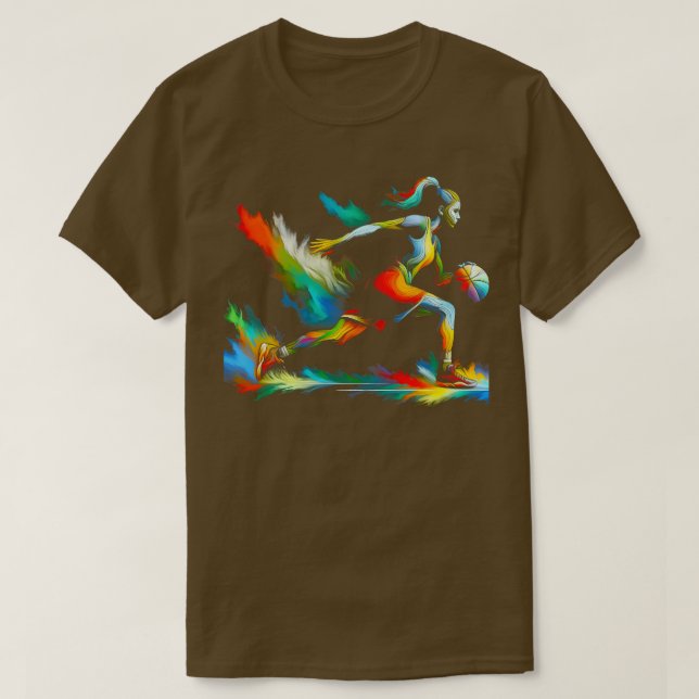 Basketball Girl Women Girls 2 T-Shirt (Design Front)