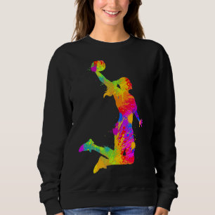 Basketball Girl Women Girls Sweatshirt