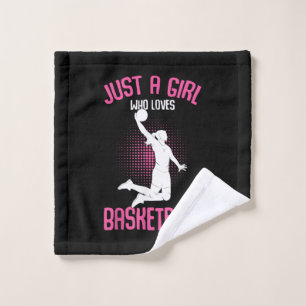 Basketball Girl Women Wash Cloth