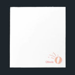 Basketball Girls Custom Name Gift Personalized  Notepad<br><div class="desc">Basketball notepad for her! She loves basketball,  now gift her a custom basketball notepad that celebrates her love of the game. Features an original basketball illustration. In shades of coral. Makes a great gift for basketball teams,  basketball coaches and basketball players.</div>