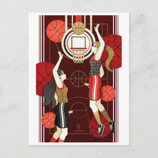 Basketball girls(remake) postcard