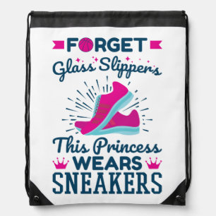 Basketball Girls This Princess Wears Sneakers Drawstring Bag