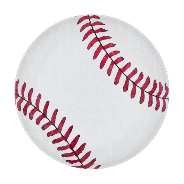 Basketball Glass Cutting Board for Man Cave (Front)